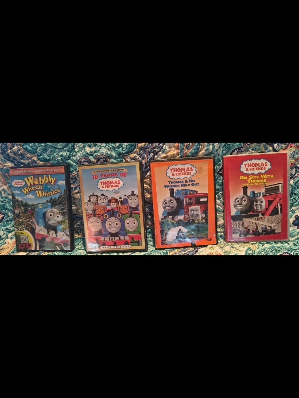 Lot of 4 Thomas The Train & Friends DVDs 10 Years Of... Wabbly Wheels Whistles..